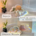 Lámpara - espejo led de tulipanes